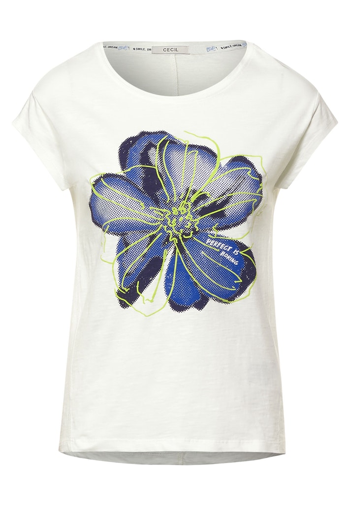 CECIL - T-Shirt mit Blumenprint - Modehaus Fahr Onlineshop