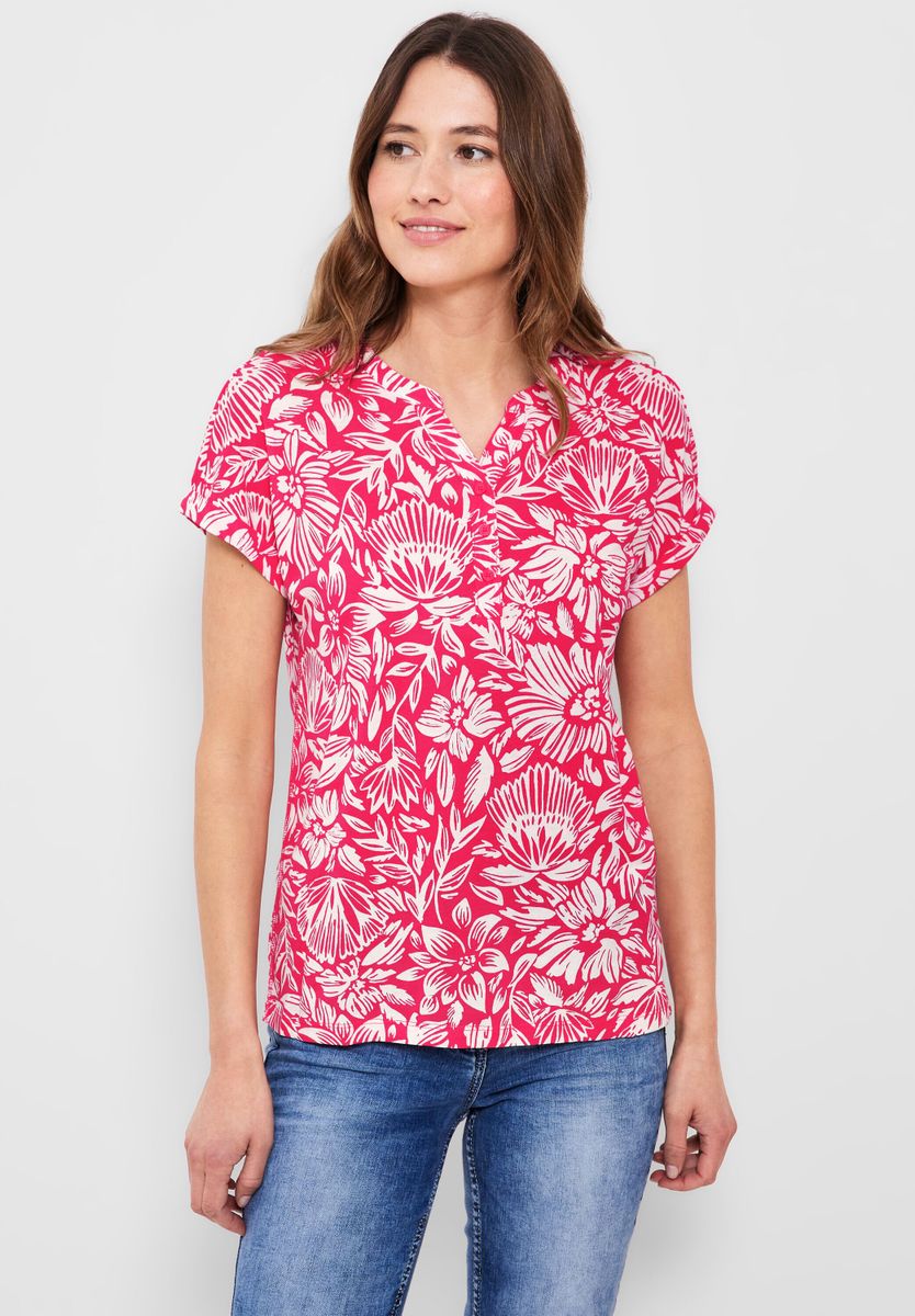 CECIL - T-Shirt mit Blumenmuster Modehaus Onlineshop - Fahr