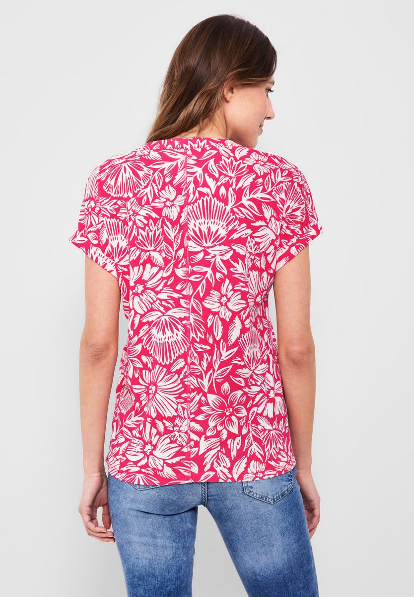 CECIL Blumenmuster mit - - Onlineshop T-Shirt Fahr Modehaus