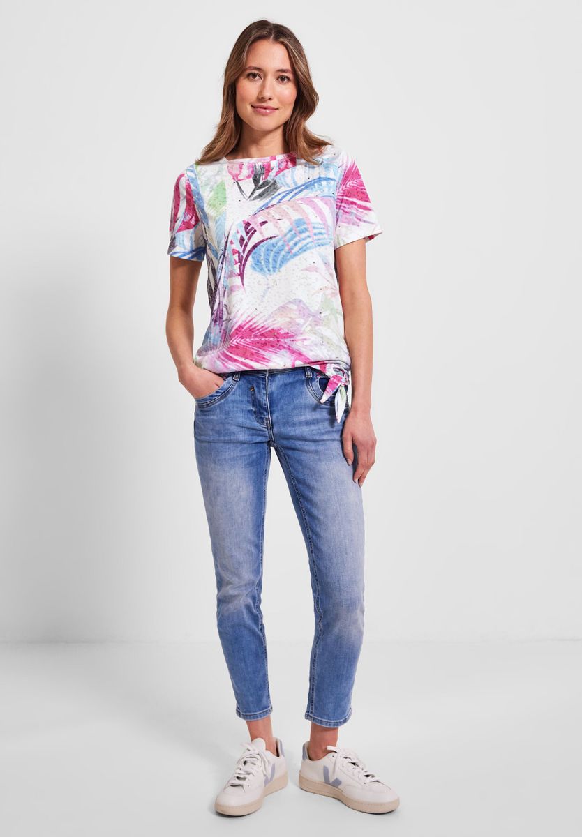 CECIL - Burn Out Print Shirt - Modehaus Fahr Onlineshop